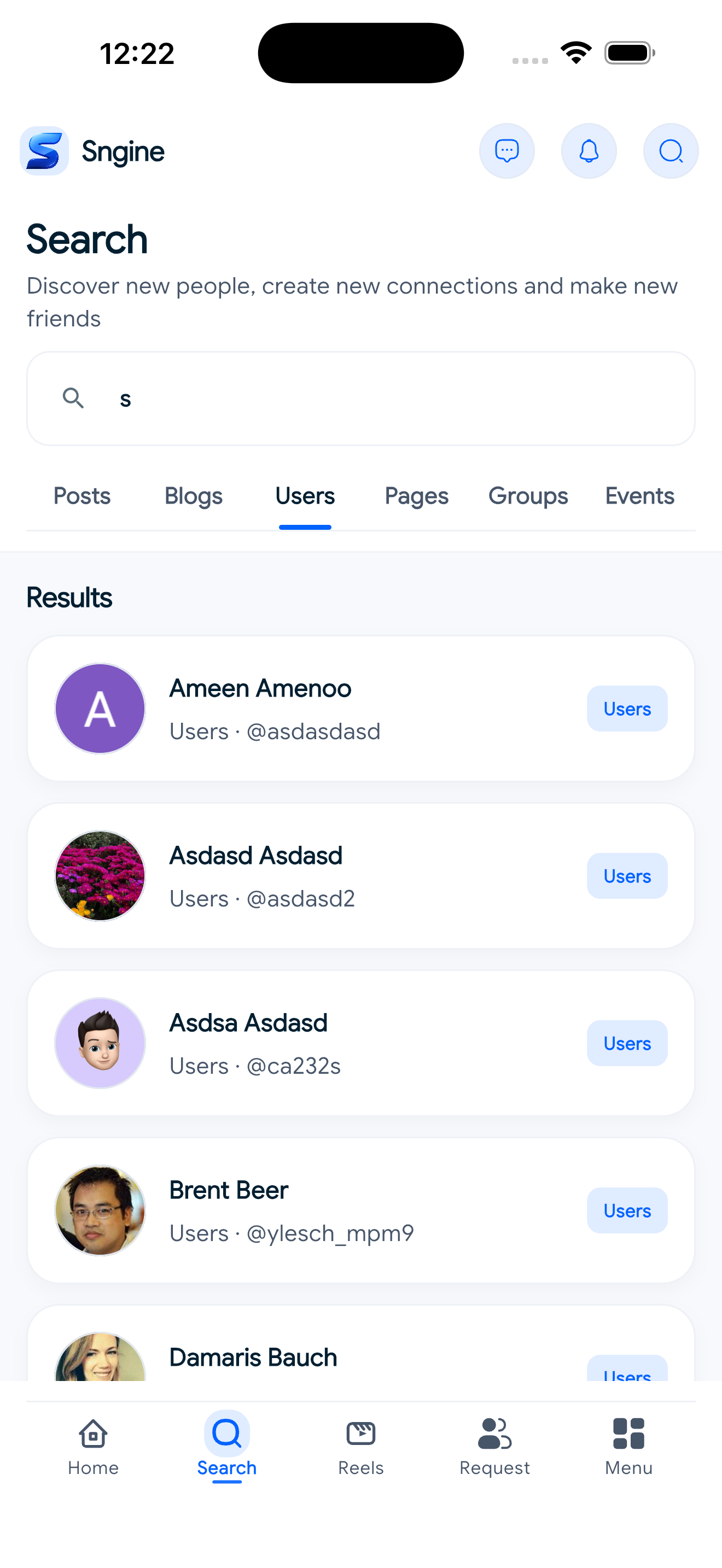 Sngine Timeline – Flutter Social Networking App (Android & iOS) mobile preview
